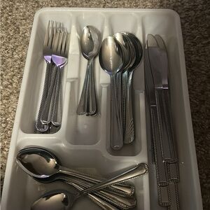 Stainless Steel Cutlery Set with Tray